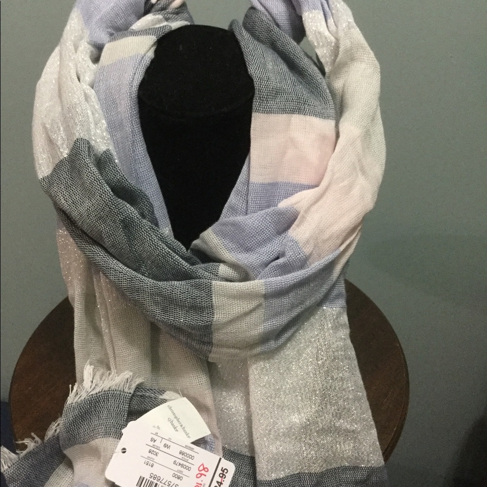 Stripes and shine scarf.